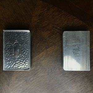 VINTAGE STERLING SILVER MATCHBOX COVERS/HOLDERS